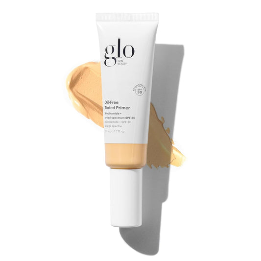 Glo Skin Beauty Oil-Free Tinted Primer SPF 30, (Light Medium), 1.7 oz - Mineral Makeup for Face, 4-in-1 Foundation Primer, Sheer Coverage, Skincare & Sunscreen With Broad Spectrum UVA/UVB Protection