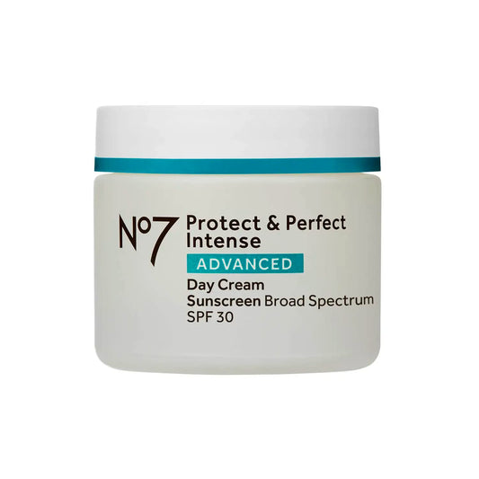 No7 Protect & Perfect Intense Advanced Face Cream - Hydrating Face Moisturizer with SPF - Formulated with Hyaluronic Acid & Collagen Peptide Technology to Help Reduce Fine Lines & Wrinkles (1.69 Oz)