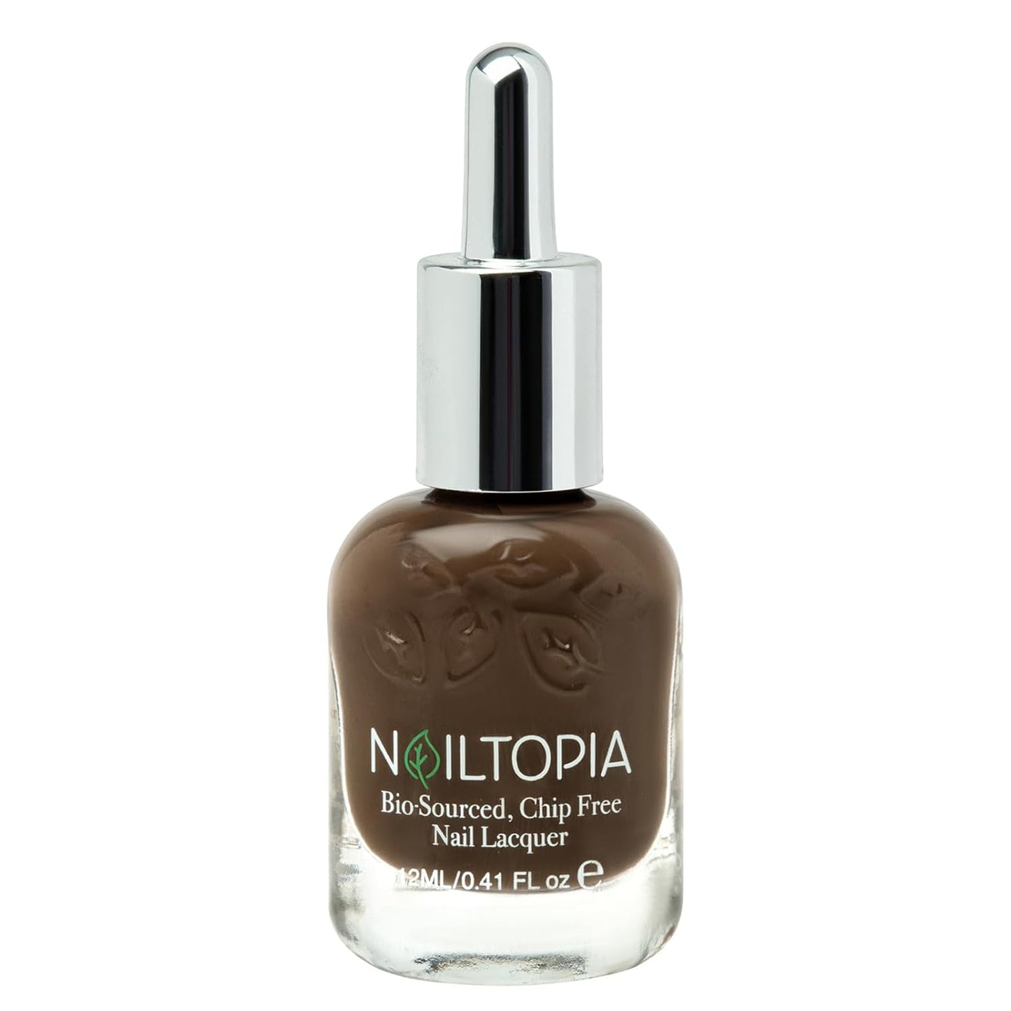 Nailtopia - Plant-Based Chip Free Nail Lacquer - Non Toxic, Bio-Sourced, Long-Lasting, Strengthening Polish - But First Coffee (Brown With Warm Undertones) - 0.41oz