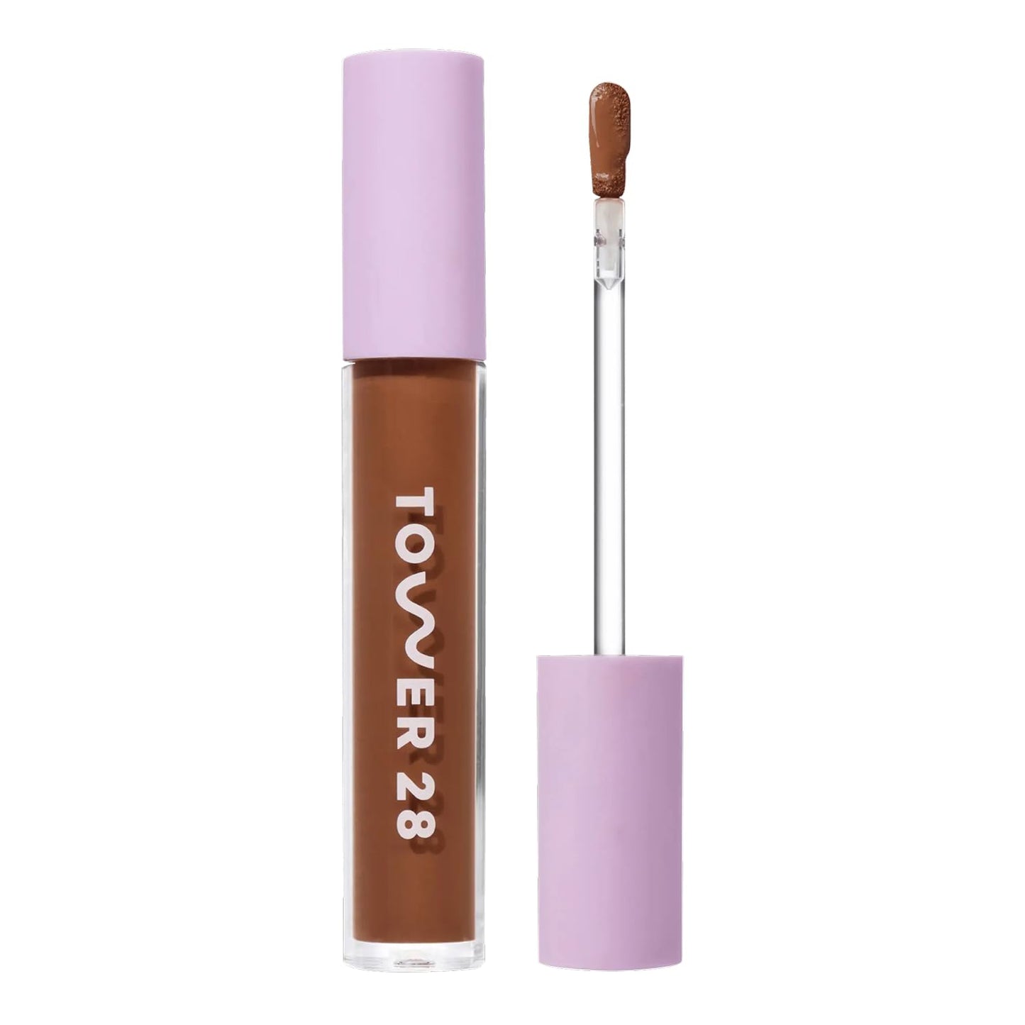 Tower 28 Beauty Swipe Serum Concealer - Hydrating Buildable Medium-Coverage Concealer with Skincare Benefits for Sensitive Skin - Shade 17 SD, Deep with Warm Undertones, 0.22 Fl Oz
