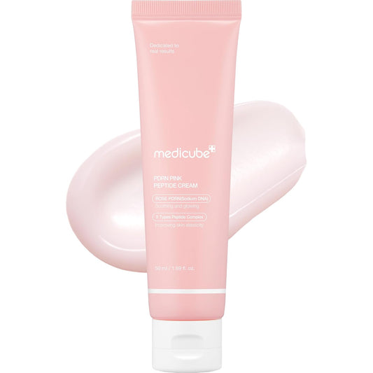 medicube PDRN Pink Hyaluronic Moisturizing Cream | Blemish Recovery, Relief & Hydrating Care | Restores Skin Elasticity & Glow | Korean Skincare for Even Skin Tone & Pore Care | 50ml / 1.69 fl.oz.