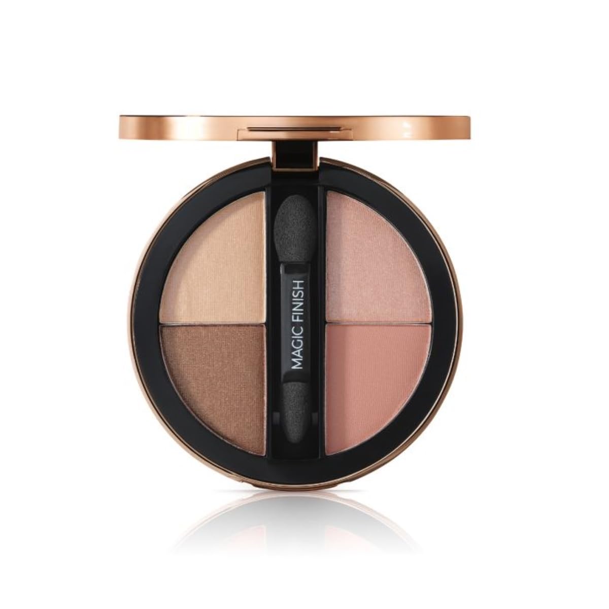 M. Asam MAGIC FINISH Eyeshadow Palette Satin Eyeshadow No. 3-4-in-1 make-up with hyaluronic acid, ultra fine pigments, satin finish & intense color, case with mirror & applicator, 4 x 0.08 Oz