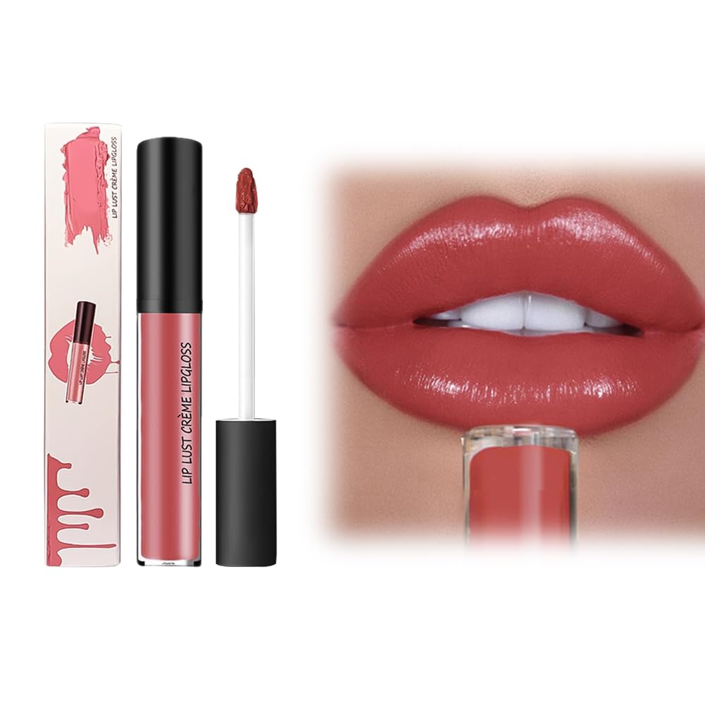 12 Colors Cream Texture Lipstick, 2025 Upgraded Lip Stain Long Lasting Waterproof, Non-Sticky Lip Staining Oil Lip Gloss (11)