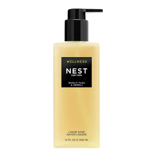 NEST New York Liquid Soap, Sunlit Yuzu & Neroli - 10 fl oz - Cleanses & Nourishes Skin - Approx. 300 Pumps Per Bottle - Gluten Free & Cruelty Free