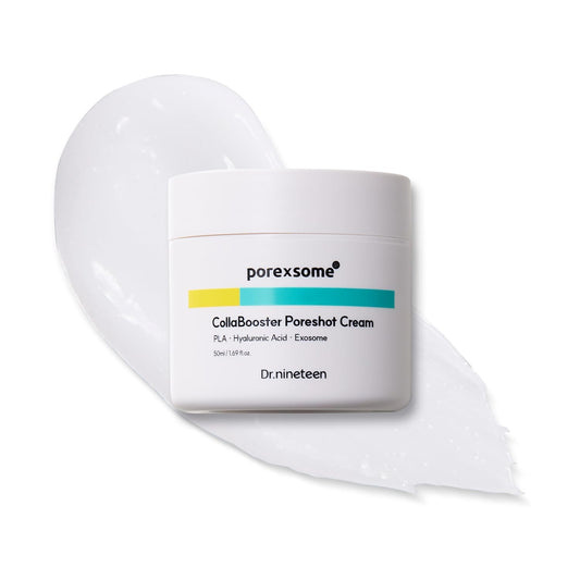 Dr.ninteen CollaBooster Poreshot CreamㅣPoly Lactic Acid(PLA) + 12 Hyaluronic Acid(HA) + CeramidesㅣFace Moisturizer for Pore Tightening & FirmingㅣKorean Skin Care (1.69 fl.oz.)