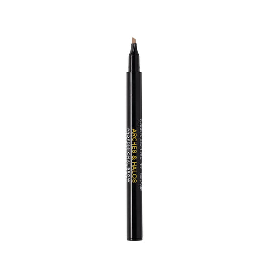 Arches & Halos Microblading Brow Shaping Pen - Fuller, More Defined Brow - Long-lasting, Smudge Resistant, Rich Color - Vegan and Cruelty Free Makeup - Sunny Blonde - 0.8 ml