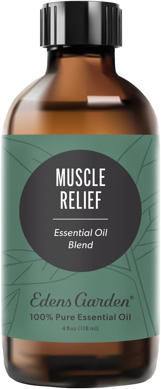 Edens Garden Muscle Relief Essential Oil Blend 100% Pure & Natural Best Recipe Therapeutic Aromatherapy Essential Oil Blends 118 ml (4 oz)