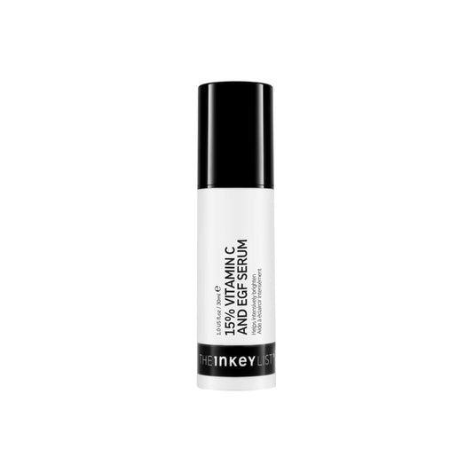 The INKEY List 15% Vitamin C and EGF Serum 1 Fl Oz, Reduces Hyperpigmentation, Rejuvenating Skin Care, Vegan Friendly, Suitable For All Skin Types