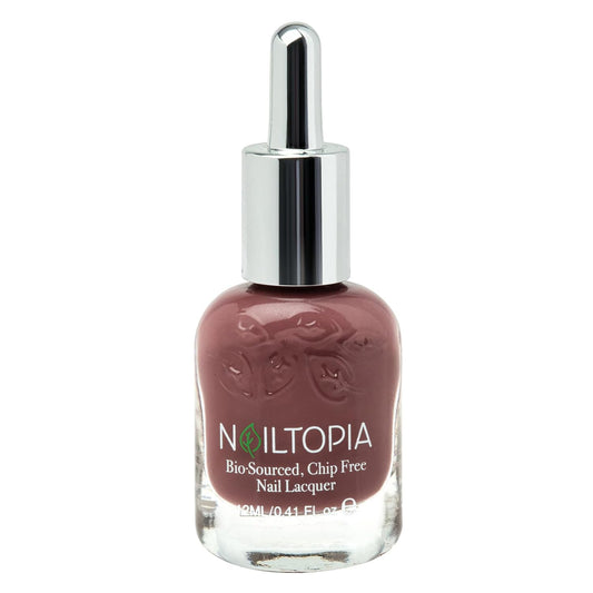 Nailtopia - Plant-Based Chip Free Nail Lacquer - Non Toxic, Bio-Sourced, Long-Lasting, Strengthening Polish - Not Today (Mauve) - 0.41oz