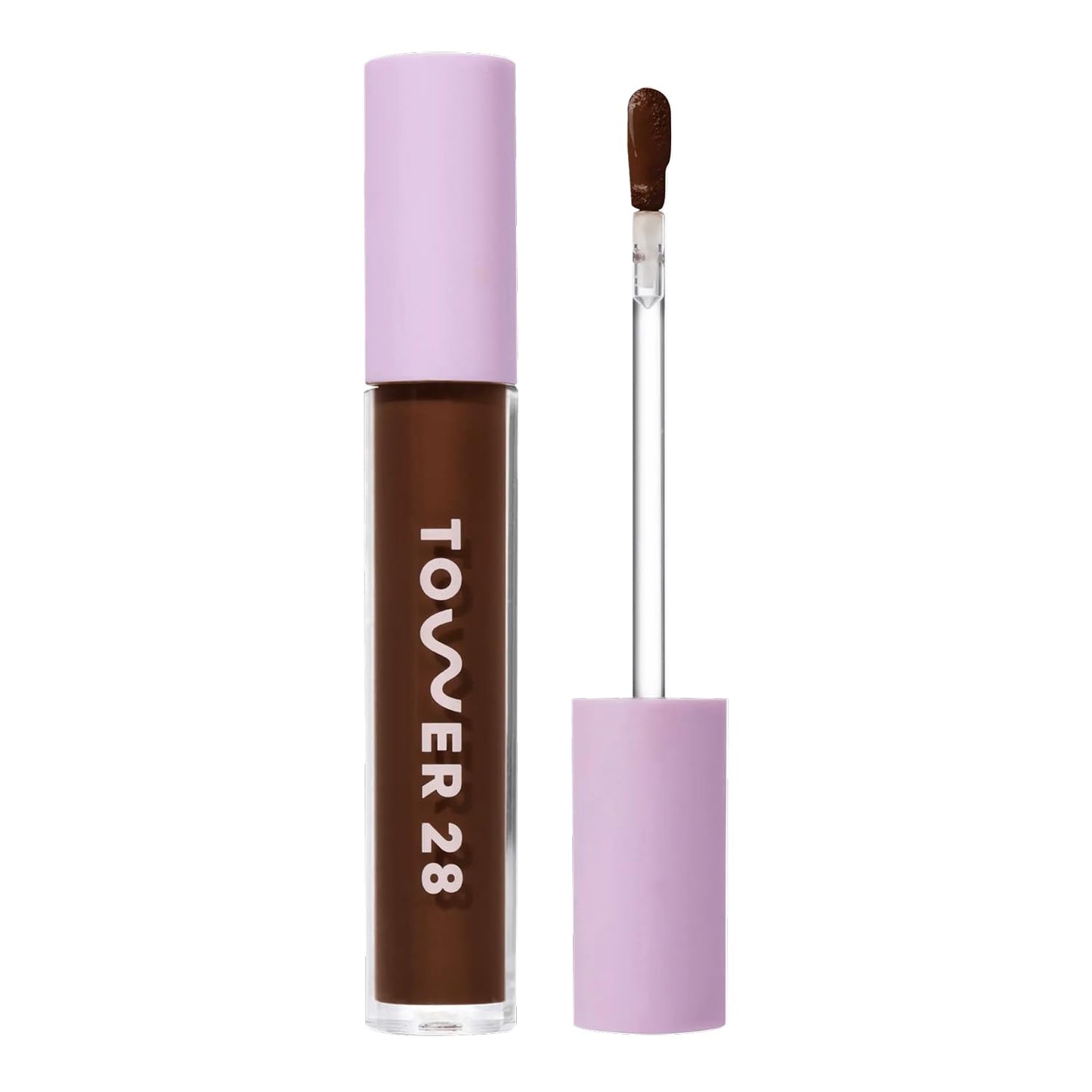 Tower 28 Beauty Swipe Serum Concealer - Hydrating Buildable Medium-Coverage Concealer with Skincare Benefits for Sensitive Skin - Shade 20 SGV, Deep with Warm Undertones, 0.22 Fl Oz