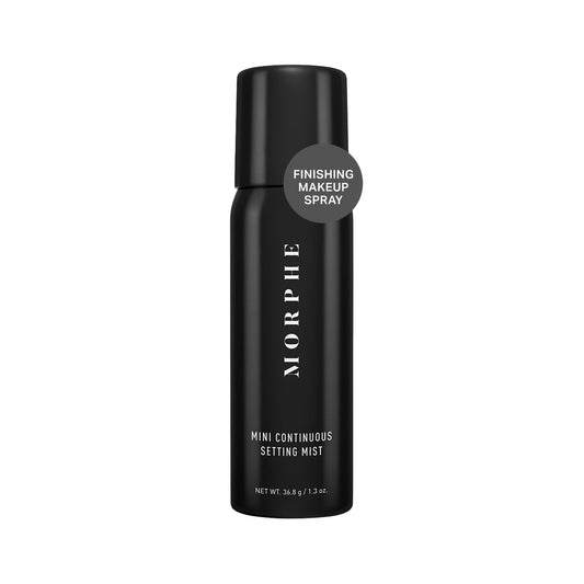 Morphe Mini Continuous Setting Mist - Micro-Fine, Travel Size Makeup Setting Spray with a Natural Finish - Helps Makeup Resist Caking or Fading & Increases Wear of Foundation (1.3 oz)