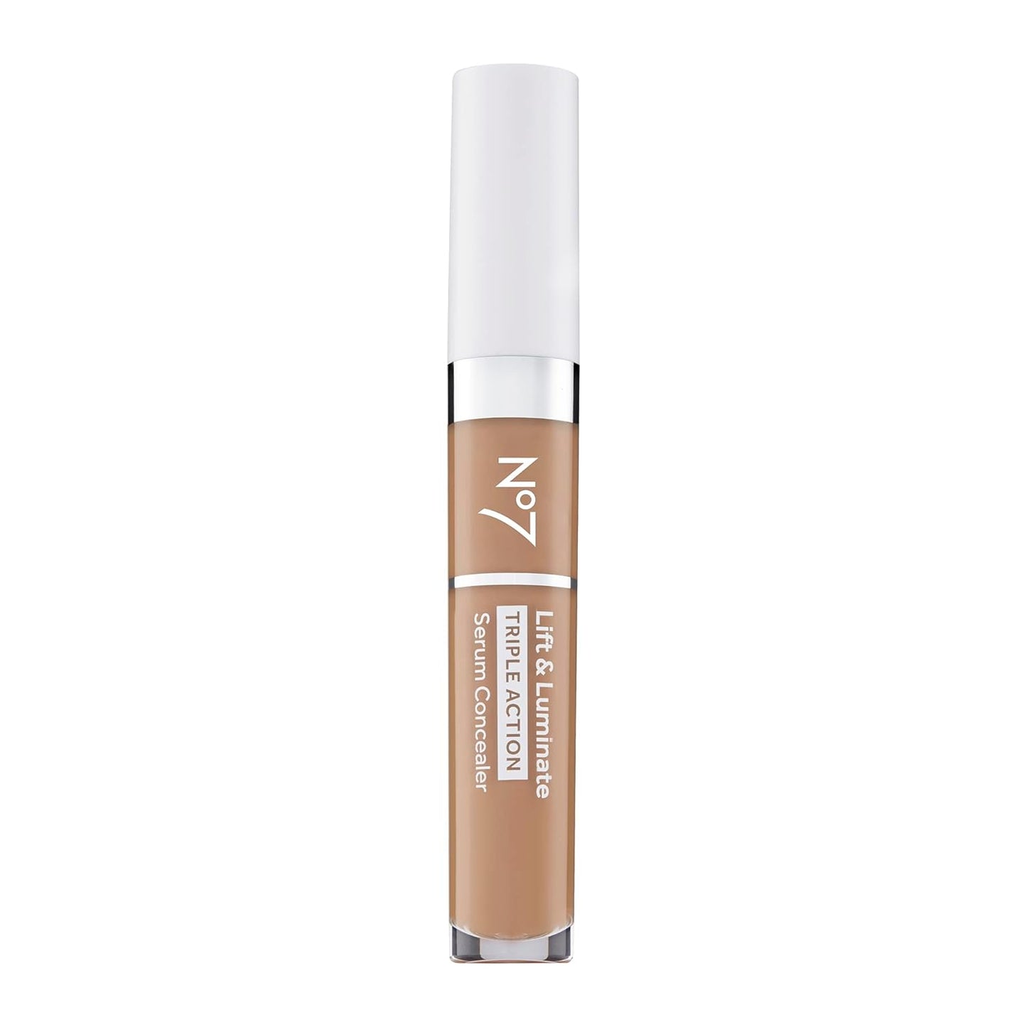 No7 Lift & Luminate Triple Action Serum Concealer - Truly Medium - Anti Aging Liquid Concealer Makeup for Blemishes & Dark Circles - Medium to Full Coverage Concealer for Face (8ml)