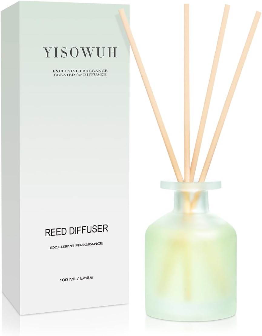 Reed Diffuser - Clean Linen 3.38oz (100ml)*1 Pack Essential Oil Reed Diffuser Set with 8 Sticks, Long Lasting Fragrance for Home, Bathroom, Bedroom, Room, Decor, Gifts