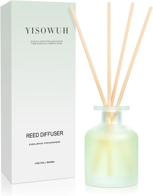 Reed Diffuser - Clean Linen 3.38oz (100ml)*1 Pack Essential Oil Reed Diffuser Set with 8 Sticks, Long Lasting Fragrance for Home, Bathroom, Bedroom, Room, Decor, Gifts
