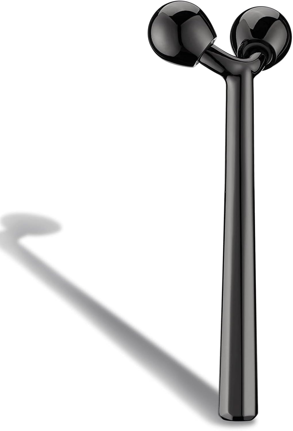 Tekson Face Roller, Facial Metal Massager, Massage Tool for face (Black)