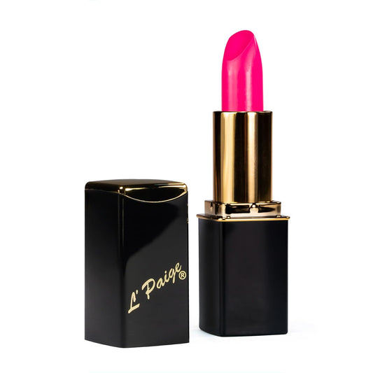 L'Paige L18 - BRIGHTEST PINK Designer Lipstick | Aloe Vera Based, Long-lasting, Moisturizing