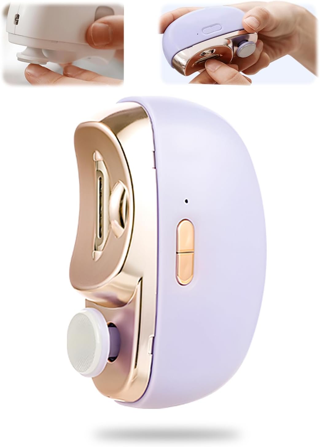 Electric Nail Clipper, 2026 New 2 in 1 Automatic Nail Trimmer with Polishing, 2-Speed Adjustable, Multifunctional Nail Trimmer for Seniors, Kids, Adults (Purple)
