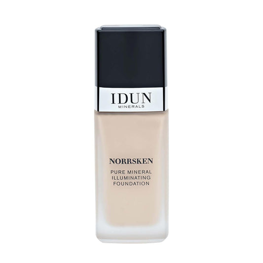 IDUN Minerals Liquid Norrsken Foundation - Silky Smooth Coverage - Luminous, Dewy Finish for Dry and Dull Skin - Water Resistant and Vegan Makeup - 201 Jorunn - Neutral Extra Light - 1.01 oz