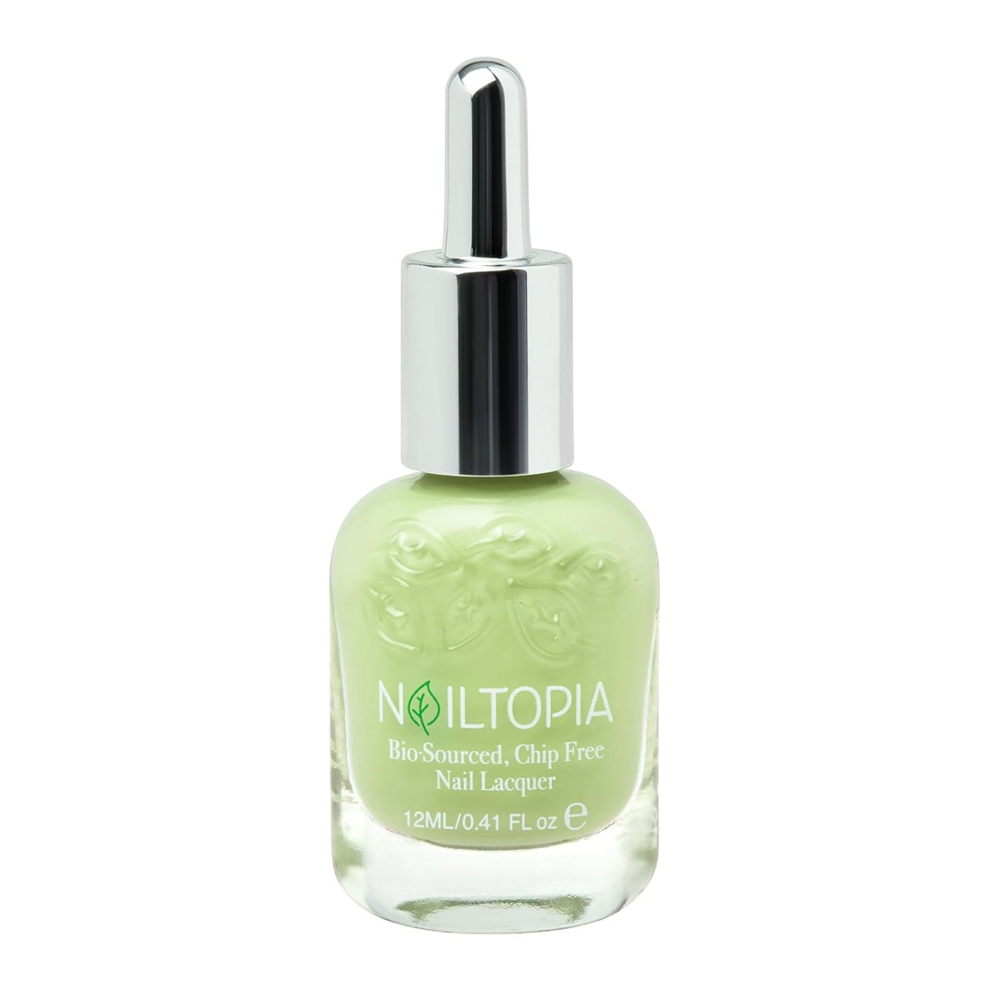 Nailtopia - Plant-Based Chip Free Nail Lacquer - Non Toxic, Bio-Sourced, Long-Lasting, Strengthening Polish - Juice Cleanse (Pastel Green) - 0.41oz