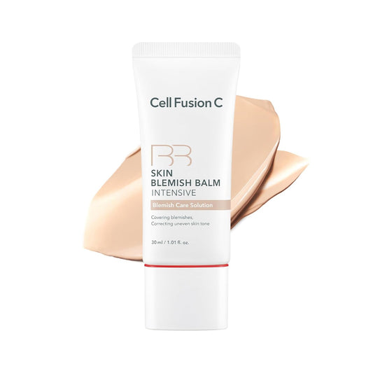 Cell Fusion C Skin Blemish Balm No.21 Natural Light - Light with Neutral Undertone, 24h Coverage with Natural Finish, Tinted Moisutrizer for Face, 1.01 fl.oz.