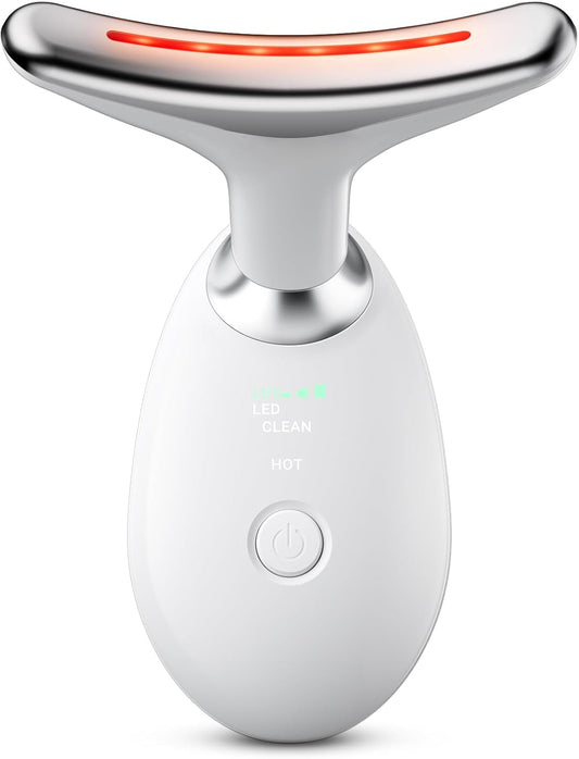 Face Neck Tool for Skin Care, Electric Neck Face Lifting Device for Wrinkle Removal (White)