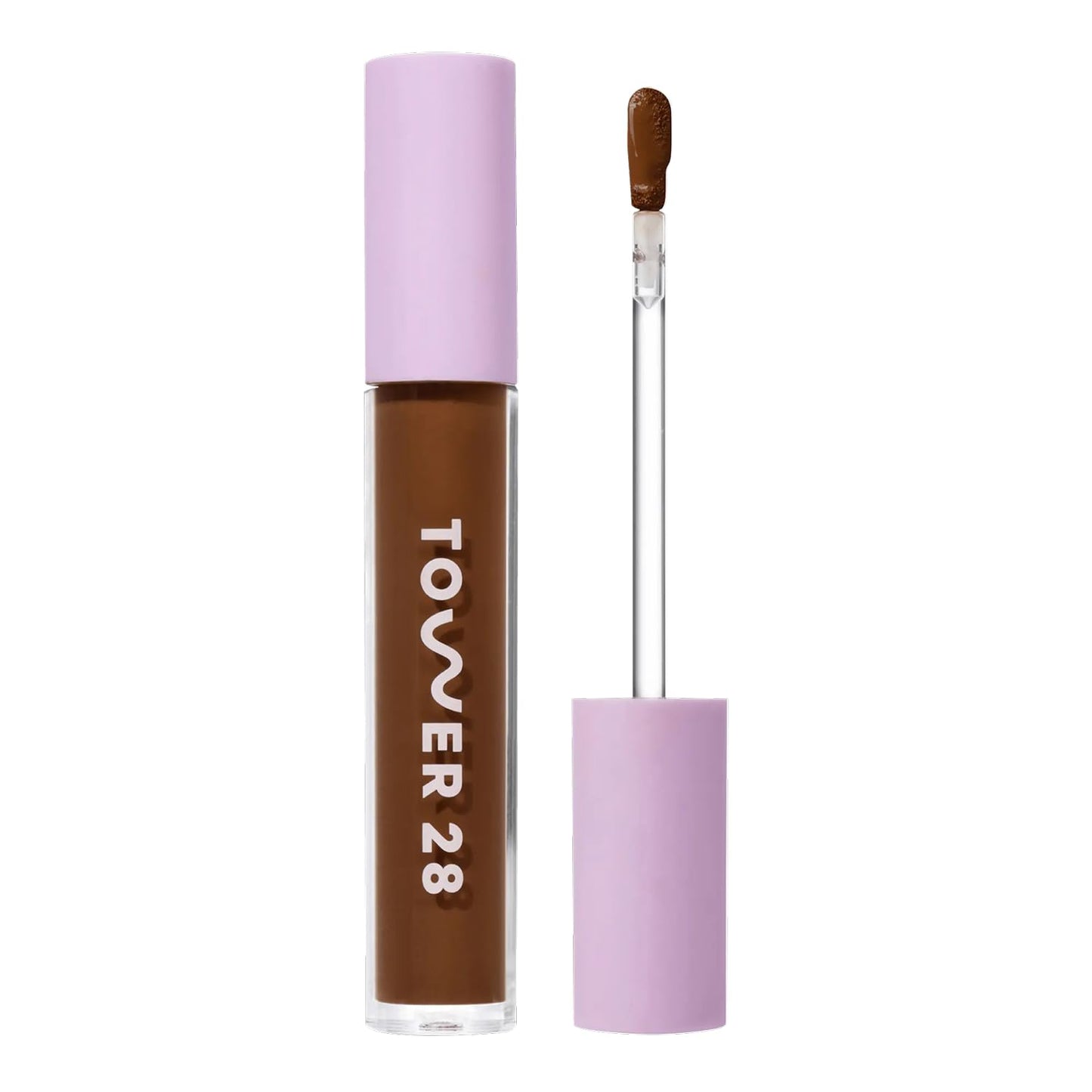 Tower 28 Beauty Swipe Serum Concealer - Hydrating Buildable Medium-Coverage Concealer with Skincare Benefits for Sensitive Skin - Shade 19 SGV, Deep with Warm Undertones, 0.22 Fl Oz