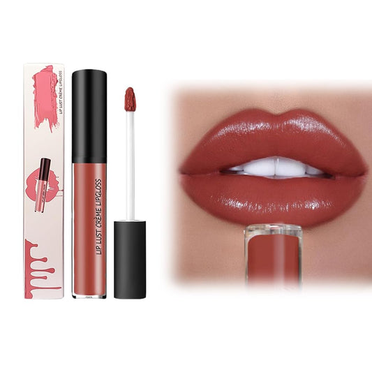 12 Colors Cream Texture Lipstick, 2025 Upgraded Lip Stain Long Lasting Waterproof, Non-Sticky Lip Staining Oil Lip Gloss (12)