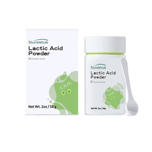 Lactic Acid Powder, 2OZ / 58g, Cosmetic Grade,Gentle Exfoliation, DIY Lactic Acid Facial Mask, Cream, Body Scrub and Homemade Cosmetics