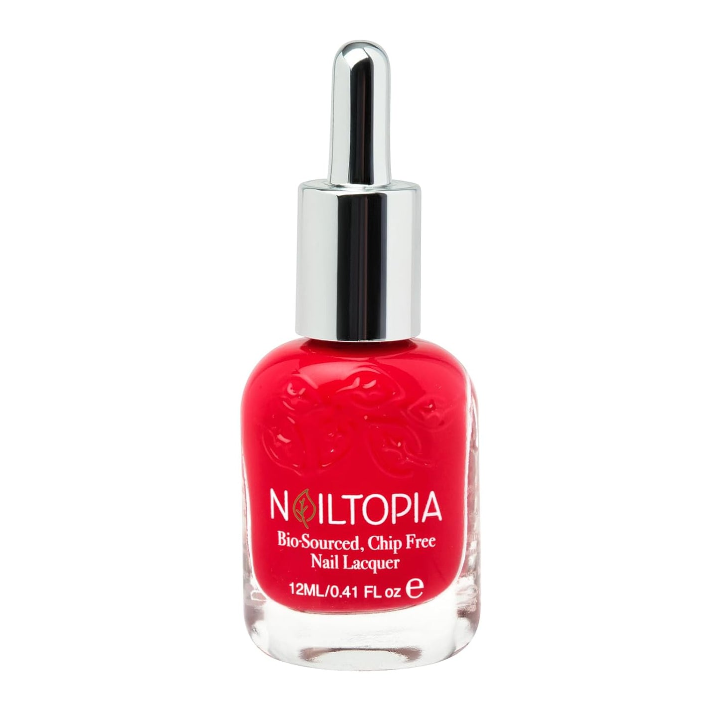Nailtopia Bio-Sourced, Chip Free Nail Lacquer - All Natural, Strengthening Biotin and Superfood-Infused Polish - Chip Resistant Formula - Quick-Dry, Long Lasting Wear - Pizza Queen - 0.41 oz