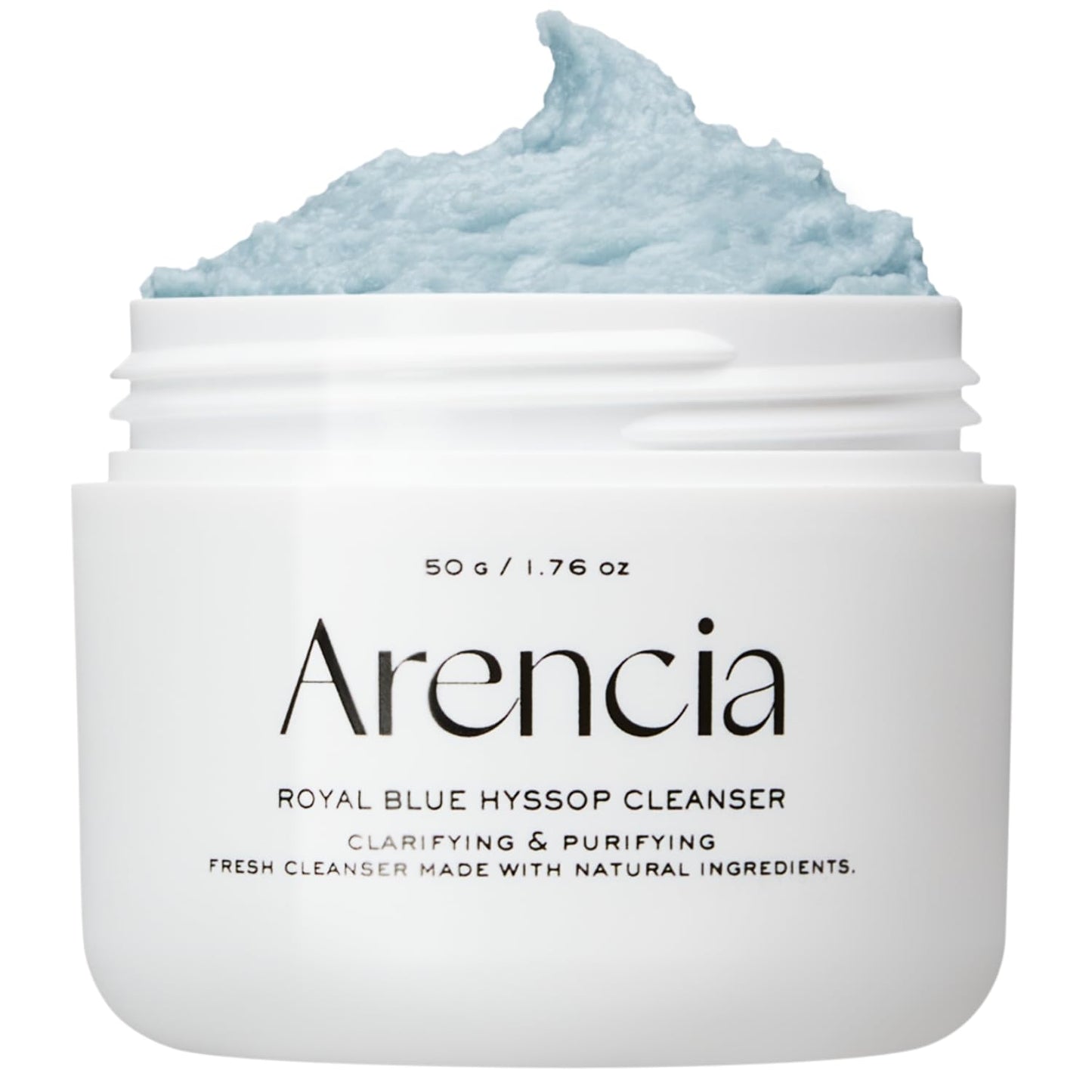 ARENCIA Hyssop Brightening & Deep-Cleansing Face Scrub & Exfoliator - All Skin Types, For Sebaceous Filaments & Blackheads (1.76oz)