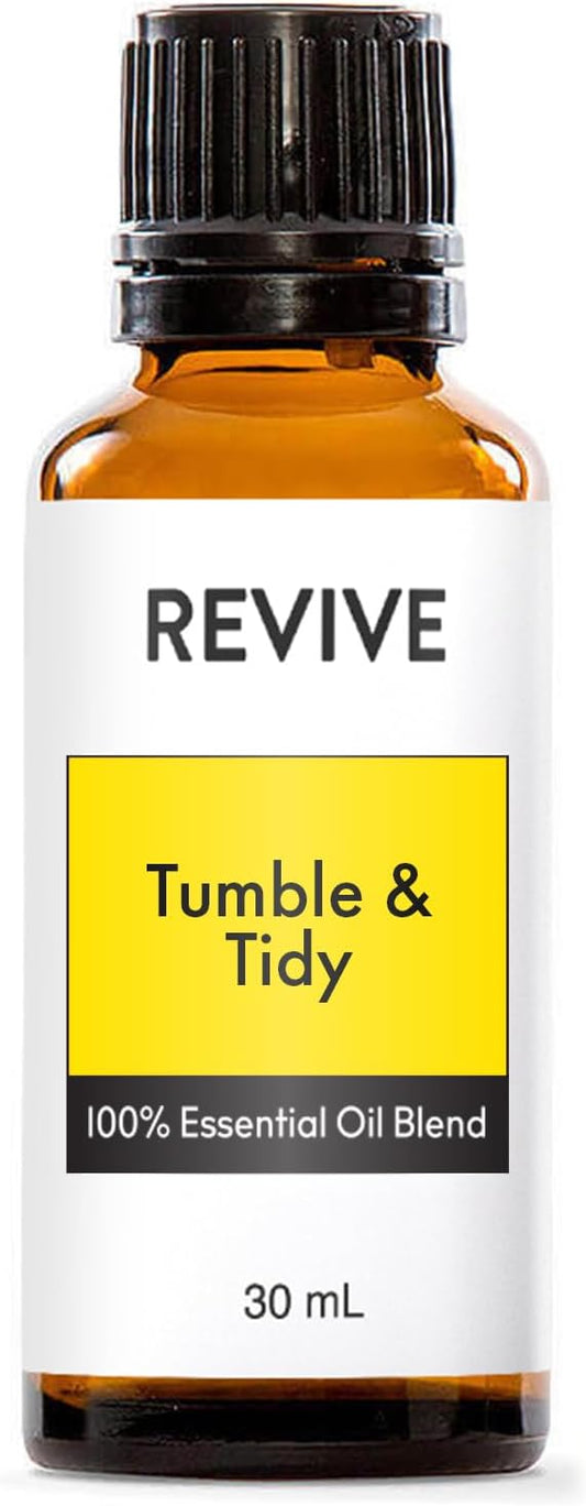 Tumble & Tidy Essential Oil Blend 30mL by Revive Essential Oils - 100% Pure Therapeutic Grade, for Diffuser, Humidifier, Massage, Aromatherapy, Skin & Hair Care