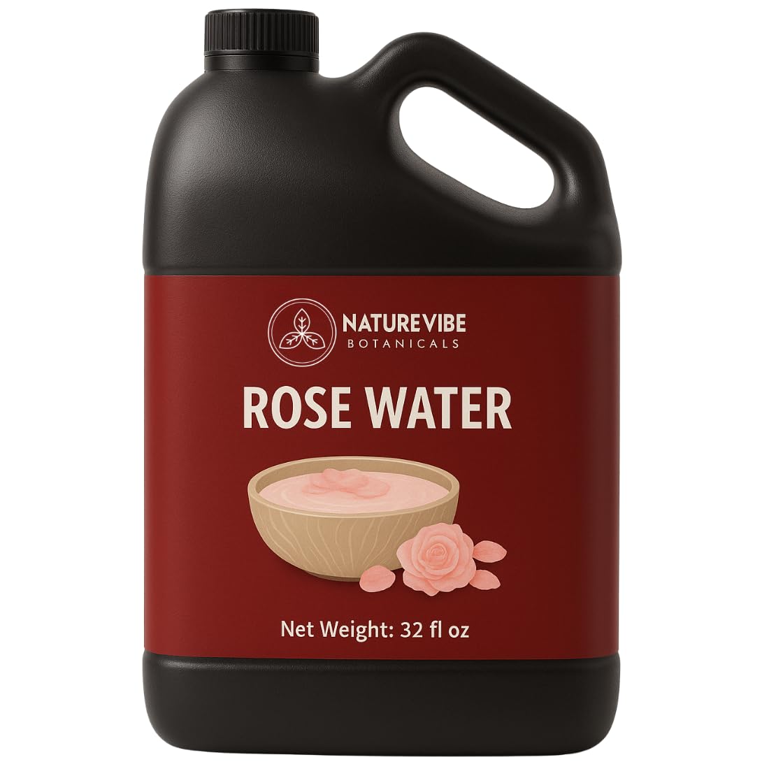 Naturevibe Botanicals Rose Water Hydrosol 946ml | 100% Pure and Natural | Great for Skin Care and Hair Care