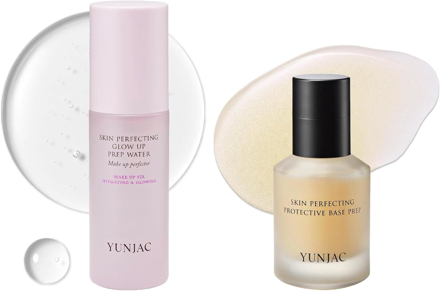 Perfecting Glow UP PREP Water (1.69fl oz) -YUNJAC Base Prep Grip Primer (1.35 fl oz)