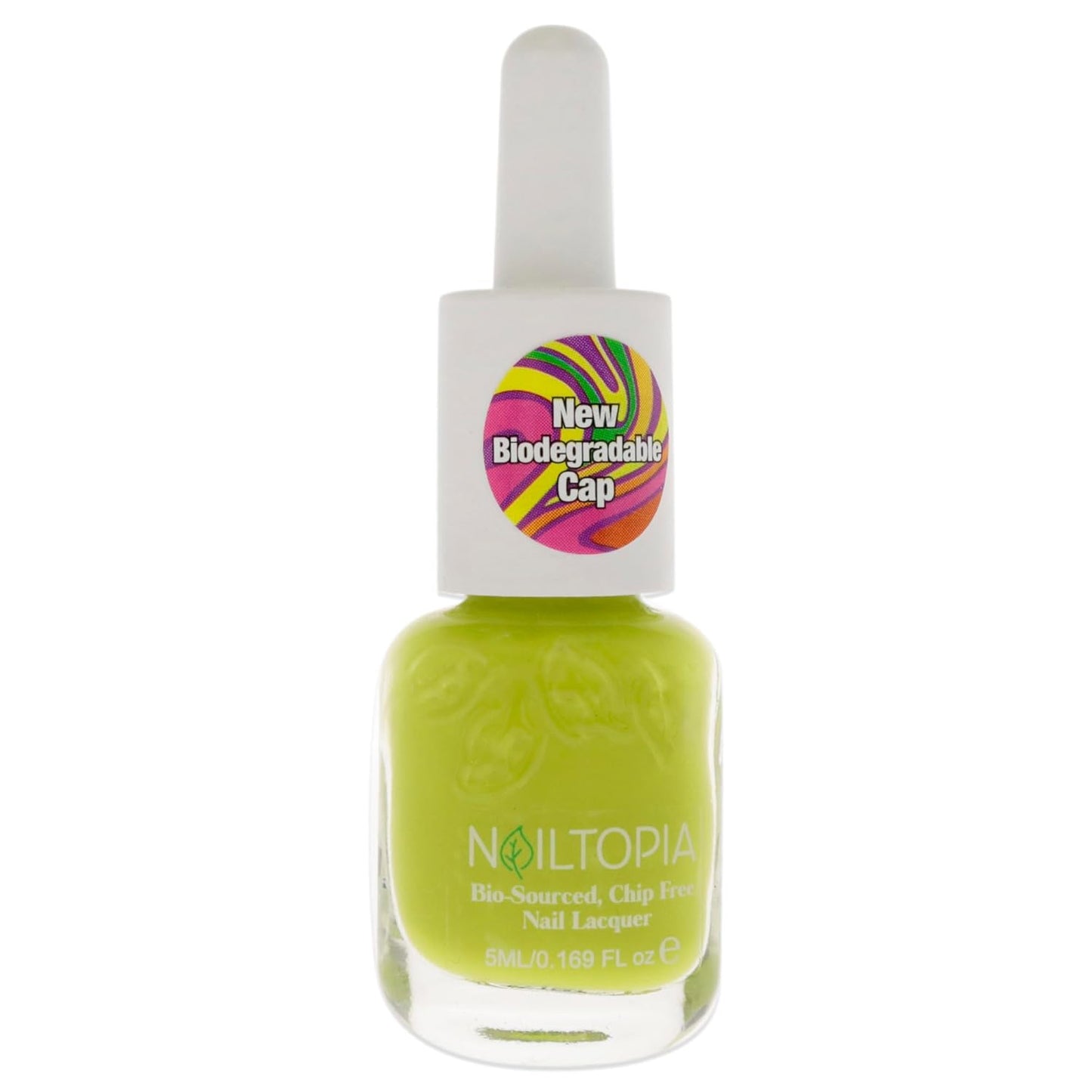 Nailtopia Bio-Sourced, Chip-Free Nail Lacquer - Fast Dry Nail Polish - Superfood-Infused - Natural Nail Polish - Kiwi To My Heart - 0.169 oz