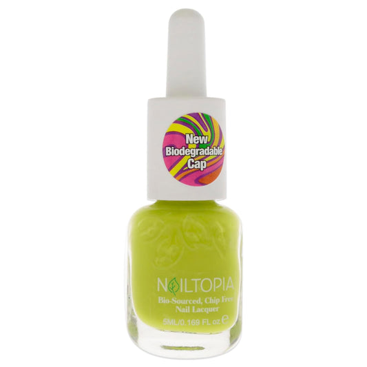Nailtopia Bio-Sourced, Chip-Free Nail Lacquer - Fast Dry Nail Polish - Superfood-Infused - Natural Nail Polish - Kiwi To My Heart - 0.169 oz