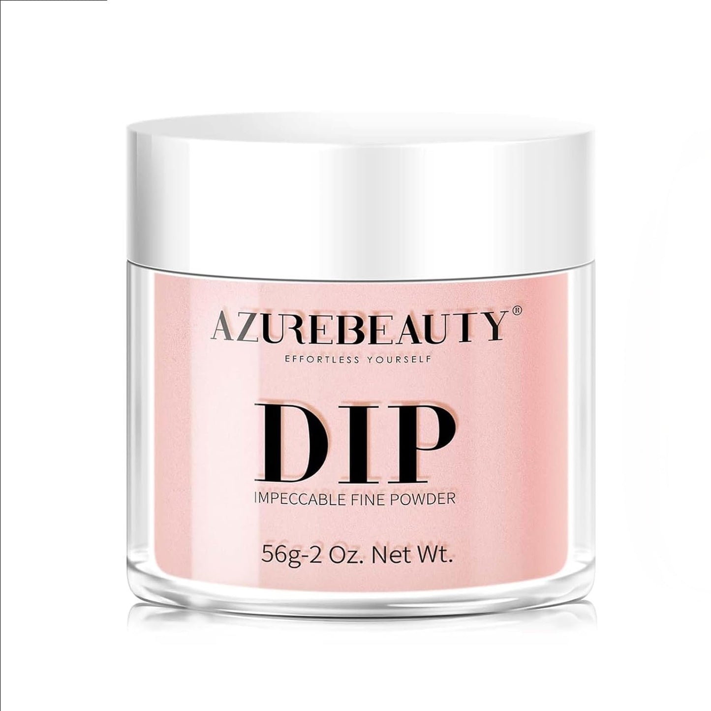 AZUREBEAUTY Dip Powder - Nude Pink Color 2Oz/56g, Sheer Salmon Pink Rose Soft Peach Pink Dipping Powder Crystal Natural Nail Art Starter Manicure Salon DIY Home for Starter Gift