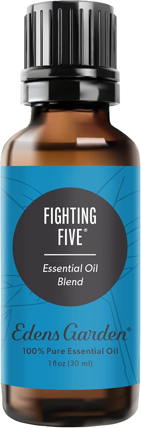 Edens Garden Fighting Five Essential Oil Blend- 100% Pure Premium Grade, Undiluted, Natural, Therapeutic, Aromatherapy, The Best for Candle, Laundry, Humidifiers 30 ml (1 fl oz)