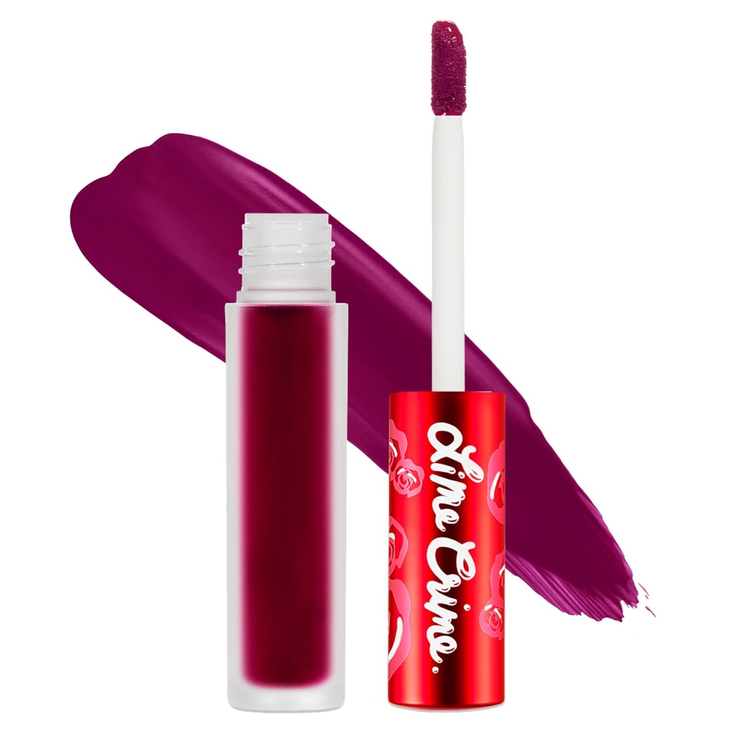 Lime Crime Velvetines Liquid Matte Lipstick, Beet It (Deep Berry Pink) - Bold, Long Lasting Shades & Lip Lining - Stellar Color & High Comfort for All-Day Wear - Talc-Free & Paraben-Free