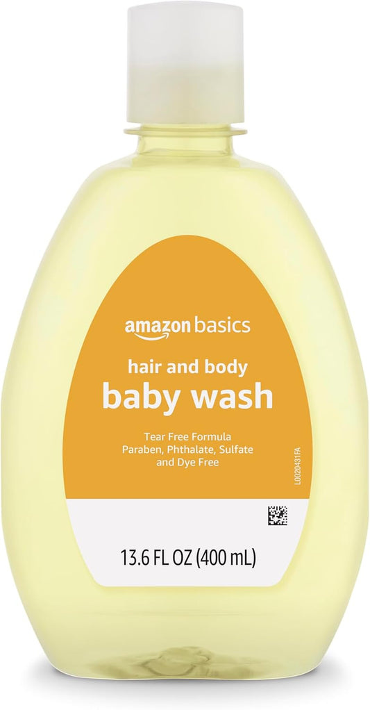 ND Basics Tear-Free Baby Hair and Body Wash, Lightly scented, 13.6 Fluid Ounce, 1-Pack