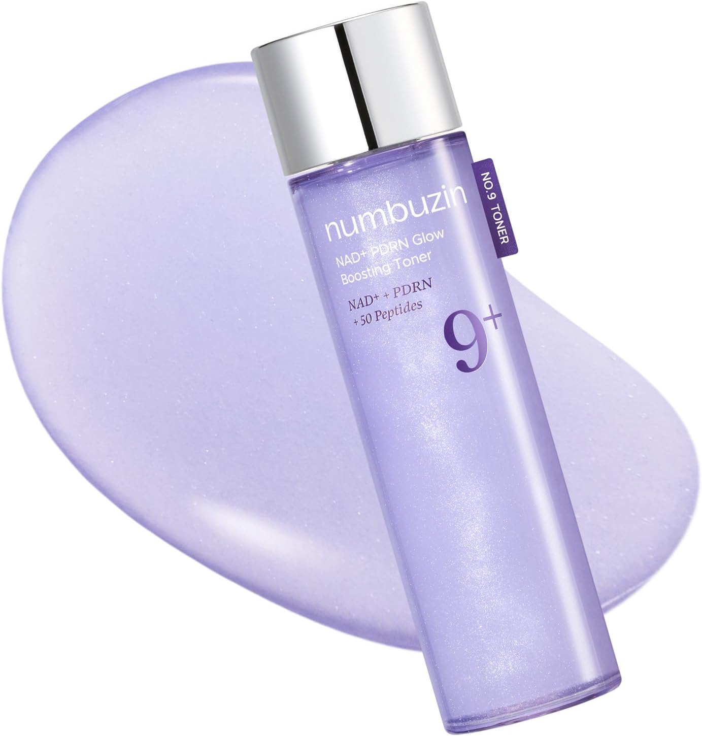 numbuzin No.9 Toner | NAD+ PDRN Glow Boosting Toner | Korean Skincare for Glowing, Firming, Wrinkles, Fine Lines | Salmon PDRN, Peptides | Essence for Aging, Dull Skin | 5.07 fl. Oz