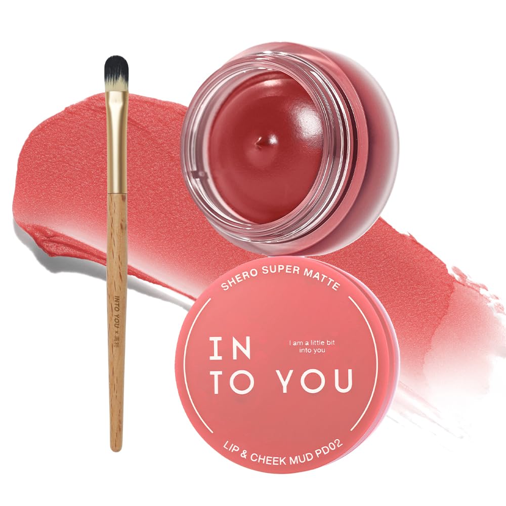 INTO YOU Matte Liquid Lipstick for Women, Canned Long Lasting Lipstick Waterproof with Lip Brush, No Transfer, High Pigmented with Lightweight Lip Mud Texture(PD02)