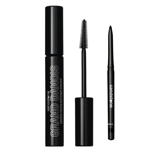 Sandstone Scandinavia mascara Grand Danois Black + Waterproof eyeliner black