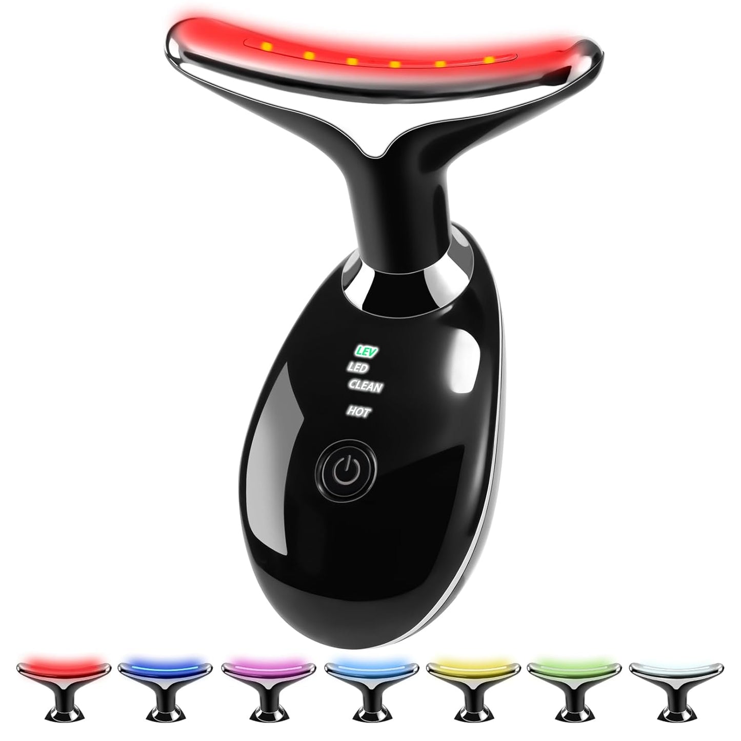 JURP 7-in-1 Red-Light-Therapy-for-Face and Neck, Face Neck Massager for Daily Skin Care Routine, Skin Care Tool
