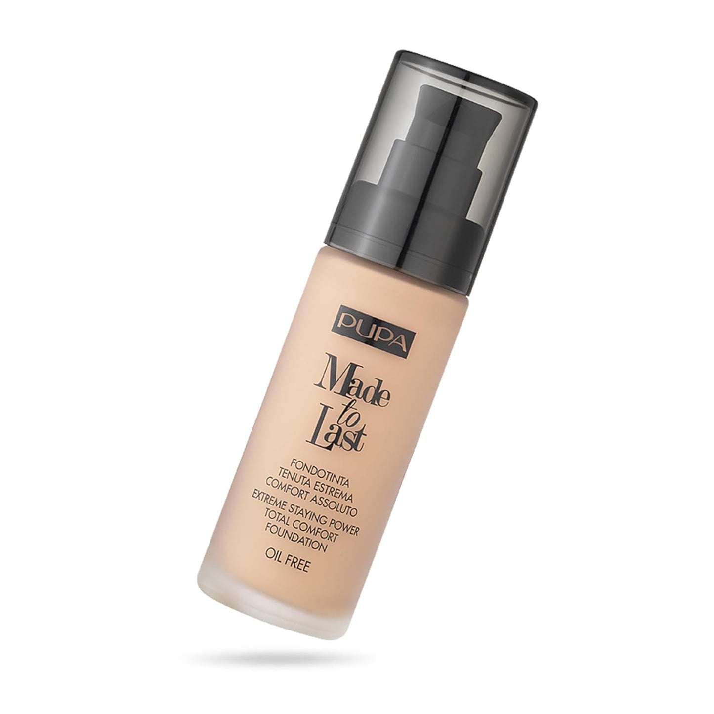 PUPA Milano Made To Last Extreme Staying Power Total Comfort Foundation - Extreme Hold Fluid Foundation - Long Lasting And Weather Resistant - Medium To High Coverage - Sand Beige - 1.01 Oz