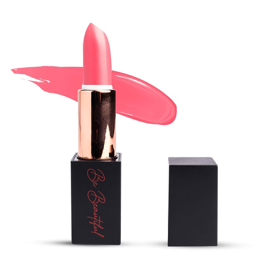 lipstick provides smooth application, hydration and moisture to the lips with long lasting wear, non-sticky, glides on,provides maximum color organic shea butter (pink me)
