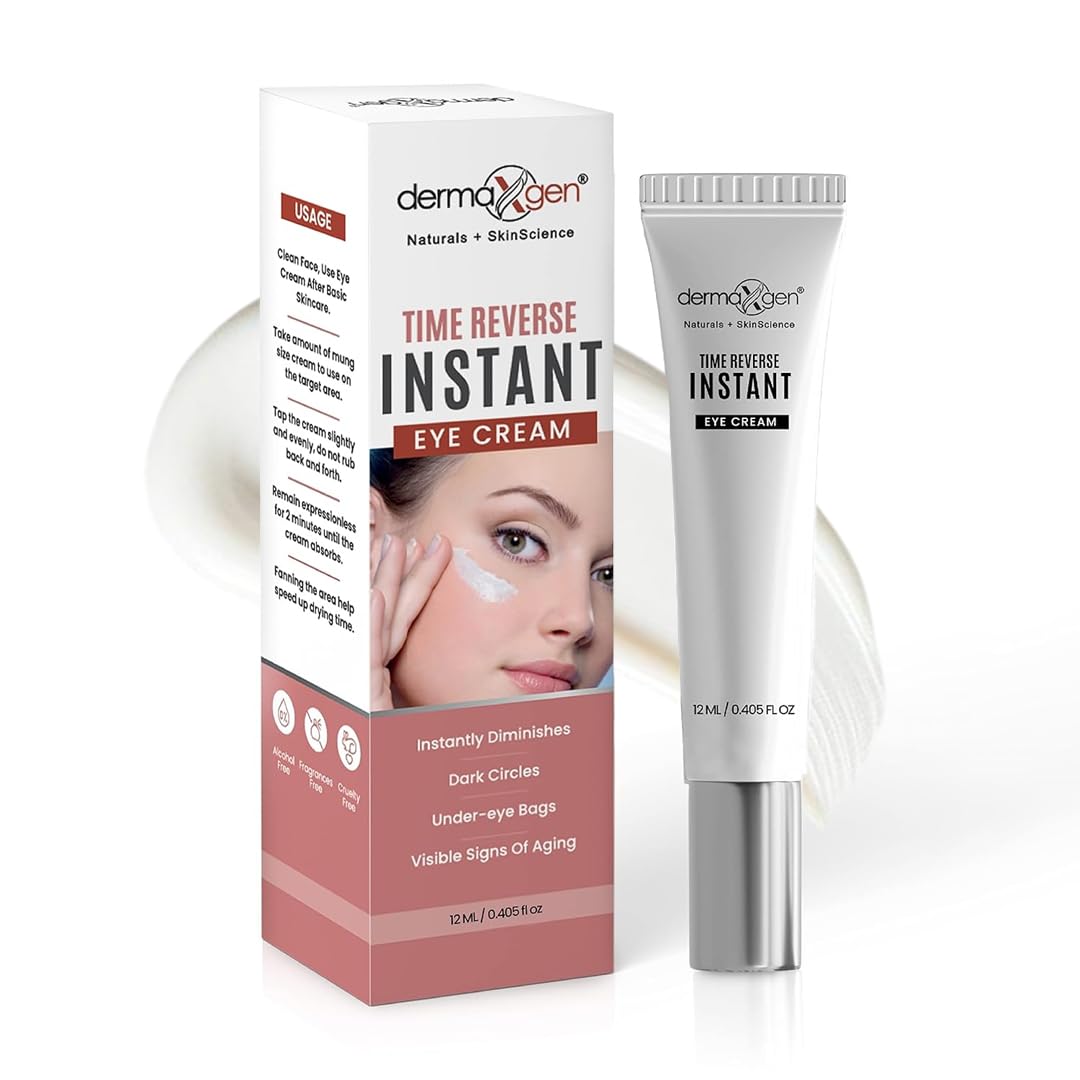 Instant Eyelift Cream Time Reverse Treatment For Dark Circles, Puffy Eyes, & Wrinkles Anti Aging Serum Reduces Under Eye Bags, Wrinkles, Dark Circles, Fine Lines & Crow's Feet Instantly - 12