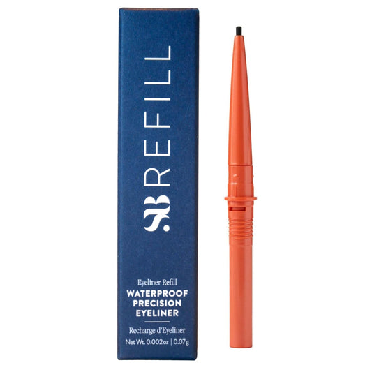 SOSHE Beauty - Waterproof Precision Eyeliner Refill | 1.5mm Smudge-Proof Gel Liner | Cruelty-Free, Certified Plastic Negative (Checkmate - True Black, REFILL)