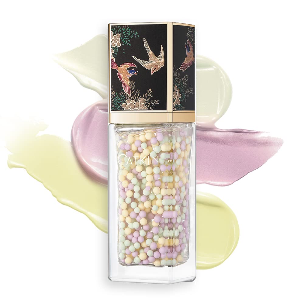 CATKIN Skin Tone Corrector Makeup Primer, Isolation Cream, 3 IN 1 Skin Tone Correcting, 73% Moisturizing Essence, Oil Control Primer For Flawless & Poreless Face Makeup Base Oil Free Formula