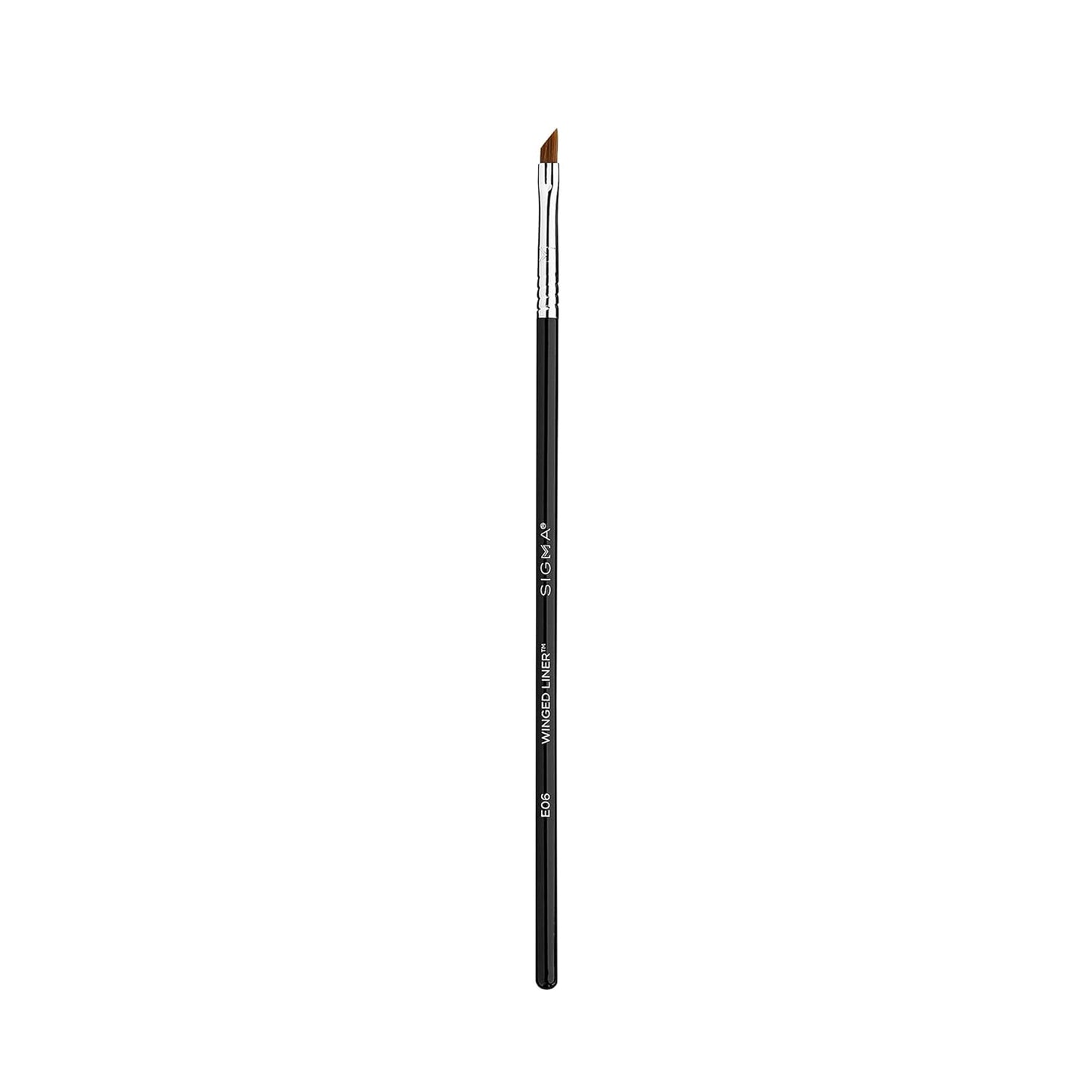 Sigma Beauty Professional E06 Eye Liner Brush – Fine Angled Eyeliner Brush with Pointed Tip for Meticulously Applying Gel and Liquid Eyeliner, For Cat Eyeliner & Winged Liner (1 Brush)