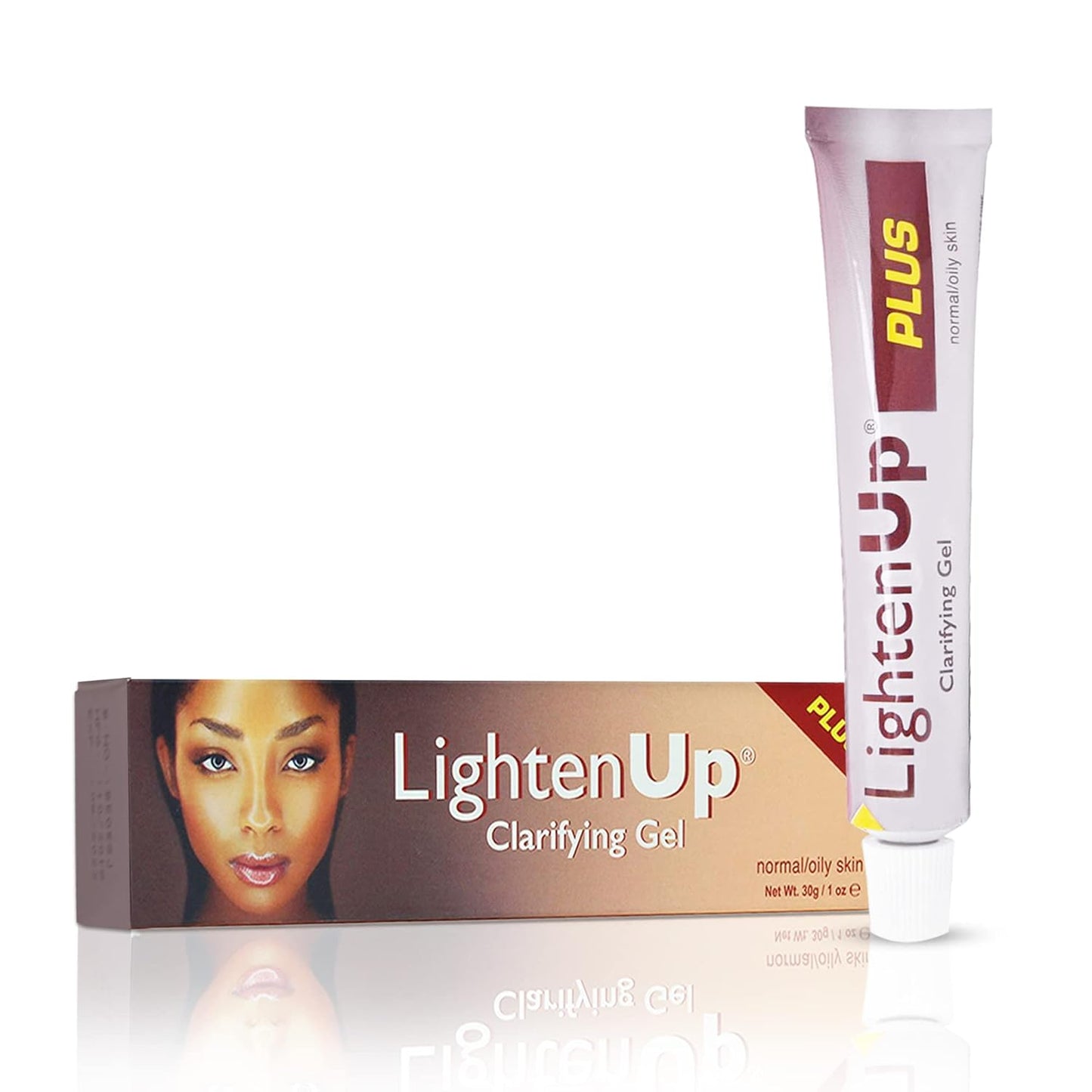 OMIC Lighten-Up Plus Clarifying Gel - 1 fl oz / 30 ml - Brightening Cream for Knuckles, Elbows, Hands, Armpits, with Alpha Arbutin, Fruity Tamarind Extract